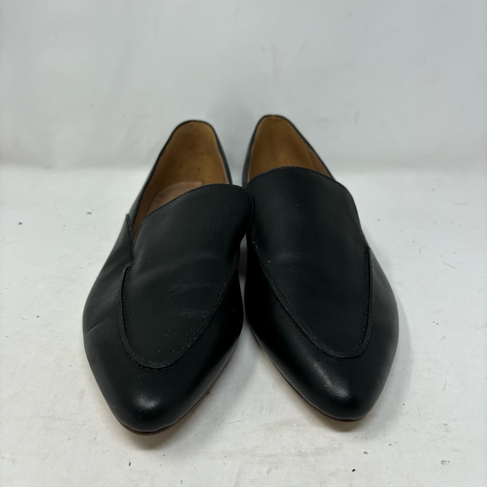Madewell Women’s 9 Black Leather Frances Skimmer Loafers - Picture 3 of 6